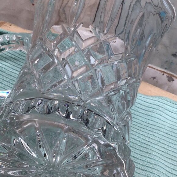 Gorham King Edward Crystal Glass Pitcher With Diamond Cut Design Made In Germany - Picture 7 of 7